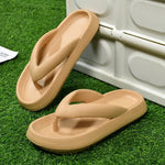 Flip-Flops für Herren und Damen, Sommer, rutschfest, für den Außenbereich, lässig, leichte Strandsandalen, dicke Plattform, Haus-Badezimmer-Hausschuhe - flohmarkt-deutschland.shop