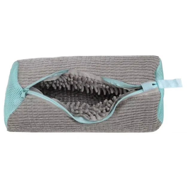 Fluffy Fiber Schuh Waschbeutel - 360 Grad Rundum Reinigung, Wiederverwendbar Und Maschinenwaschbar Mit Reißverschluss - flohmarkt-deutschland.shop