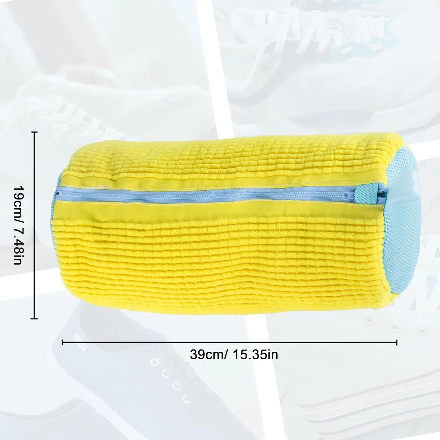 Fluffy Fiber Schuh Waschbeutel - 360 Grad Rundum Reinigung, Wiederverwendbar Und Maschinenwaschbar Mit Reißverschluss - flohmarkt-deutschland.shop