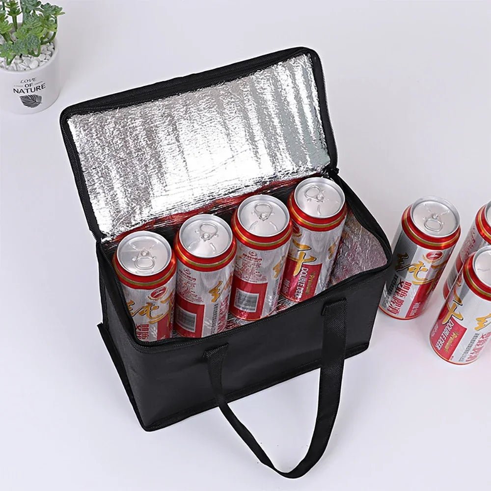 Foldable Insulated Lunch Cooler Bag Portable Thermal Food & Drink Carrier for Picnic Work Beer Delivery - flohmarkt-deutschland.shop