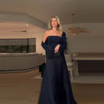 Frauen Elegante Satin Liebsten Lange Kleider Sexy Off Schulter Backless Langen Rock Schal Roben Neue Trend Party Abend Datum Kleider - flohmarkt-deutschland.shop