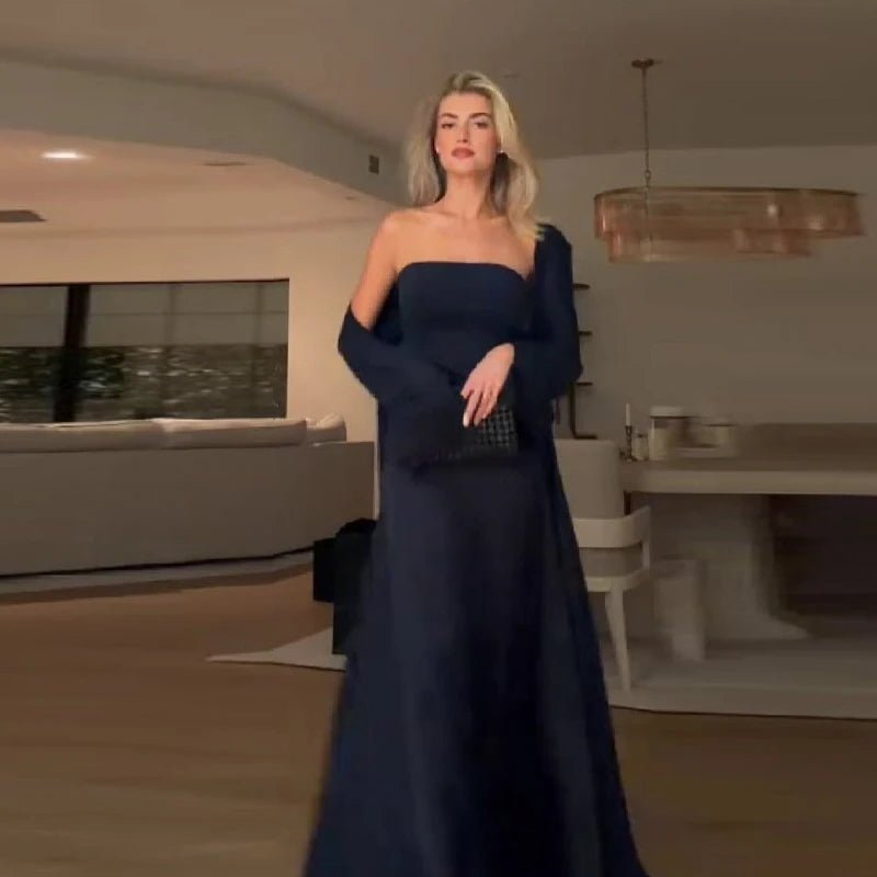 Frauen Elegante Satin Liebsten Lange Kleider Sexy Off Schulter Backless Langen Rock Schal Roben Neue Trend Party Abend Datum Kleider - flohmarkt-deutschland.shop