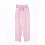 Frauen Frühling Sommer Hosen Baumwolle solide elastische Taille Süßigkeiten Farben Mode Harems hose lässige weibliche Hosen - flohmarkt-deutschland.shop