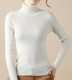 Frauen Herbst Rollkragenpullover Gestrickte Weiche Pullover Kaschmir Jumper Grundlegende Weiche Pullover Weibliche Grundlegende Bluse Neue - flohmarkt-deutschland.shop