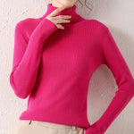 Frauen Herbst Rollkragenpullover Gestrickte Weiche Pullover Kaschmir Jumper Grundlegende Weiche Pullover Weibliche Grundlegende Bluse Neue - flohmarkt-deutschland.shop