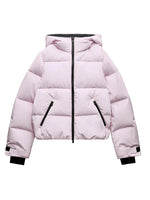 Frauen Mit Kapuze Zipper Kurze Skifahren Baumwolle Jacke Lange Ärmeln Dicke Warme Mantel Bequeme Lange Sport Hose 2025, Neue Dame Sport Set - flohmarkt-deutschland.shop