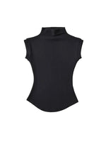 Frauen Sommer Sexy Rollkragen Ärmellose T-Shirts Tops Solide Slim Fit Pullover Casual Tees Shirts Weibliche Streetwear Grundlagen Tees - flohmarkt-deutschland.shop