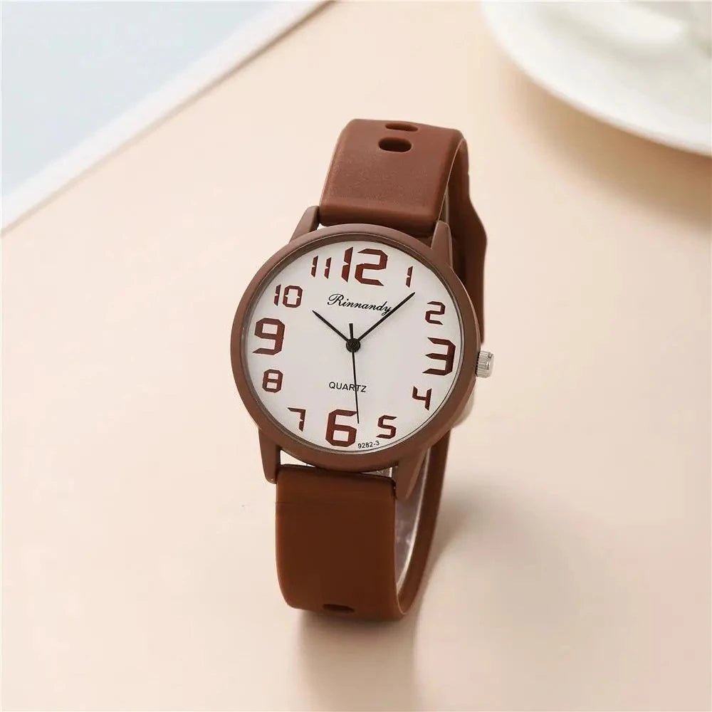 Frauen Sport Uhren Casual Silikon Band Arabisch Zifferblatt Quarz Armbanduhr Damen Uhr Reloj Mujer - flohmarkt-deutschland.shop