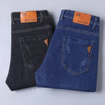 Frühling Herren Leichter Luxus Stretch Slim Fit Denim-Hose Komfortable Weiche Business-Mode Gerade Casual Jeans Herbst Markenkleidung - flohmarkt-deutschland.shop