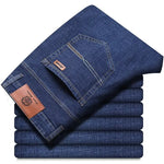 Frühling Herren Leichter Luxus Stretch Slim Fit Denim-Hose Komfortable Weiche Business-Mode Gerade Casual Jeans Herbst Markenkleidung - flohmarkt-deutschland.shop