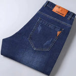 Frühling Herren Leichter Luxus Stretch Slim Fit Denim-Hose Komfortable Weiche Business-Mode Gerade Casual Jeans Herbst Markenkleidung - flohmarkt-deutschland.shop