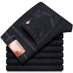 Frühling Herren Leichter Luxus Stretch Slim Fit Denim-Hose Komfortable Weiche Business-Mode Gerade Casual Jeans Herbst Markenkleidung - flohmarkt-deutschland.shop