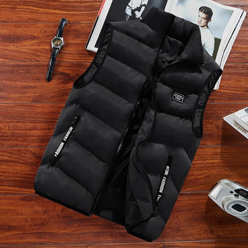 Frühling Mode Herren Jacke Ärmellose Weste Thermische Weiche Westen Casual Mäntel Männlichen Baumwolle Herren Weste Männer Verdicken Weste 8Xl - flohmarkt-deutschland.shop