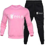 Frühling und Herbst Freizeit Fitness Jogging Mode Anzug Herren und Damen Rundhalspullover mit langen Ärmeln + Hose 2 Sets - flohmarkt-deutschland.shop