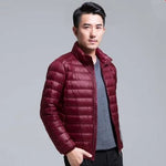 Ganzjahres-Daunenjacke für Herren, ultraleicht, verstaubar, wasser- und windabweisend, atmungsaktiv, große Herren-Kapuzenjacken - flohmarkt-deutschland.shop