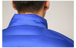 Ganzjahres-Daunenjacke für Herren, ultraleicht, verstaubar, wasser- und windabweisend, atmungsaktiv, große Herren-Kapuzenjacken - flohmarkt-deutschland.shop