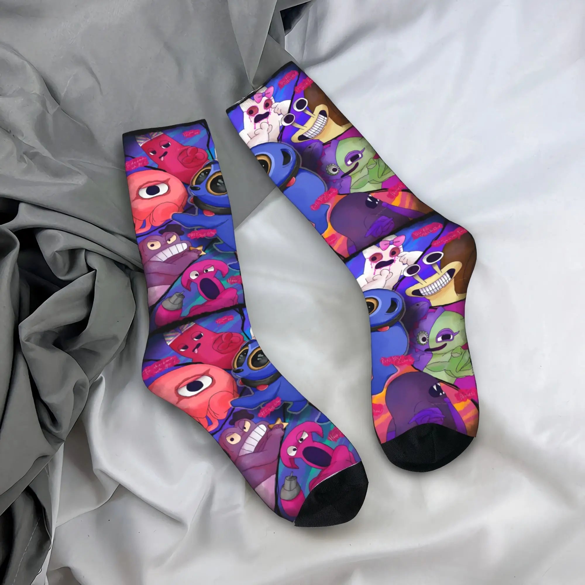 Garten of Banban Horror Game Stockings Elegant Socks Adults Men Medium Soft Socks Autumn Outdoor Sports Design Non Skid - flohmarkt-deutschland.shop