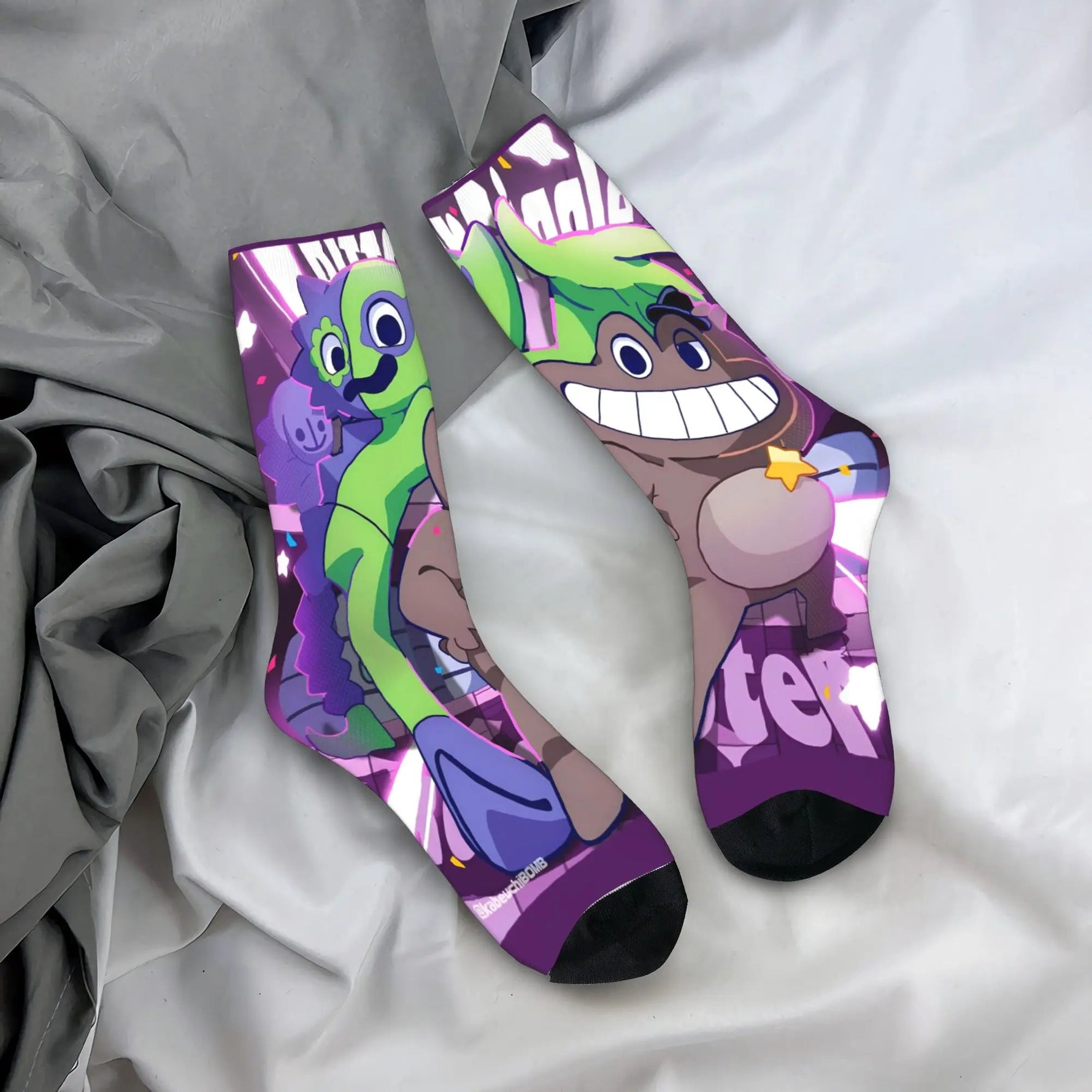 Garten of Banban Horror Game Stockings Elegant Socks Adults Men Medium Soft Socks Autumn Outdoor Sports Design Non Skid - flohmarkt-deutschland.shop