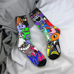 Garten of Banban Horror Game Stockings Elegant Socks Adults Men Medium Soft Socks Autumn Outdoor Sports Design Non Skid - flohmarkt-deutschland.shop