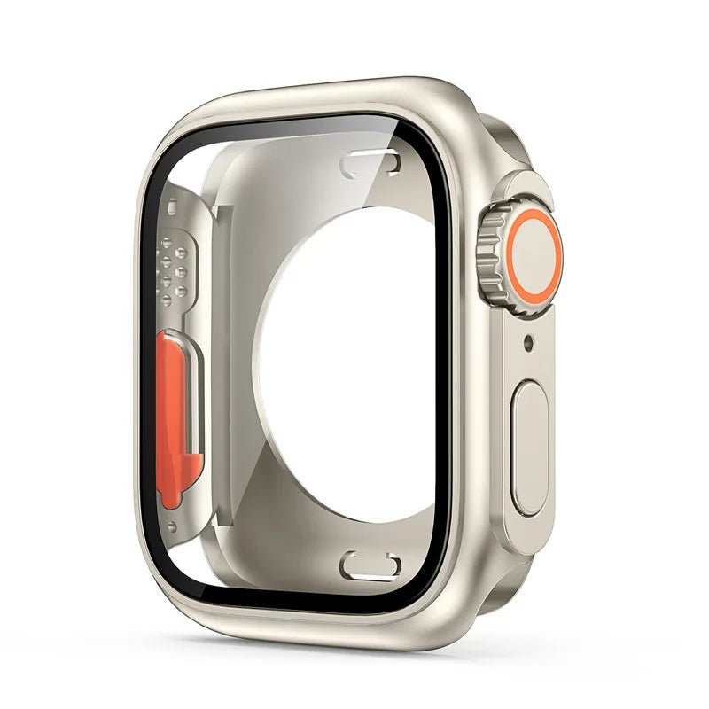 Gehärtete Glasabdeckung für Apple Watch 41 mm 45 mm 40 mm 44 mm, Displayschutzfolie vorne und hinten, vollständiger Schutz für iWatch 9 8 7 SE 6 5 4 - flohmarkt-deutschland.shop