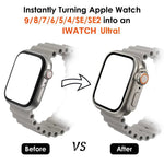 Gehärtete Glasabdeckung für Apple Watch 41 mm 45 mm 40 mm 44 mm, Displayschutzfolie vorne und hinten, vollständiger Schutz für iWatch 9 8 7 SE 6 5 4 - flohmarkt-deutschland.shop