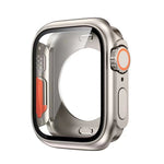 Gehärtete Glasabdeckung für Apple Watch 41 mm 45 mm 40 mm 44 mm, Displayschutzfolie vorne und hinten, vollständiger Schutz für iWatch 9 8 7 SE 6 5 4 - flohmarkt-deutschland.shop
