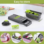 Gemüsehacker 16-in-1 Dicer Schneider Reibe Küchenwerkzeug mit Griff - flohmarkt-deutschland.shop
