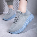 Graue Herren-Laufschuhe – atmungsaktive, mit Spitze gepolsterte, flache Stiefel aus Mesh, leichte Sport-Trainingsschuhe, lässige Design-Schuhe - flohmarkt-deutschland.shop