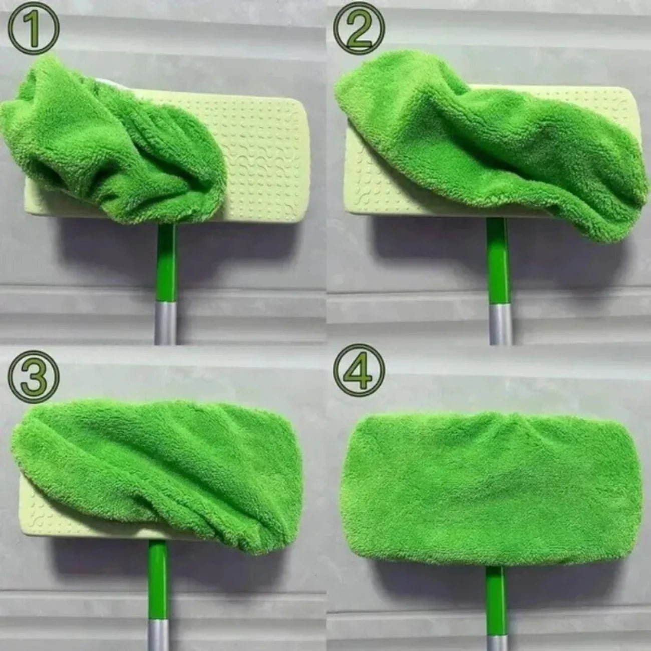 GreenCare EcoMop Pro Mop Cover Set - 6er Pack Wiederverwendbare Mikrofaser Pads Für Staub Nässe Und Tierhaare - flohmarkt-deutschland.shop