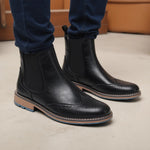 Größe 7–13 Brogue Chelsea Herrenstiefel Klassische Lederstiefel im amerikanischen Stil - flohmarkt-deutschland.shop