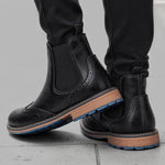 Größe 7–13 Brogue Chelsea Herrenstiefel Klassische Lederstiefel im amerikanischen Stil - flohmarkt-deutschland.shop