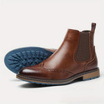 Größe 7–13 Brogue Chelsea Herrenstiefel Klassische Lederstiefel im amerikanischen Stil - flohmarkt-deutschland.shop