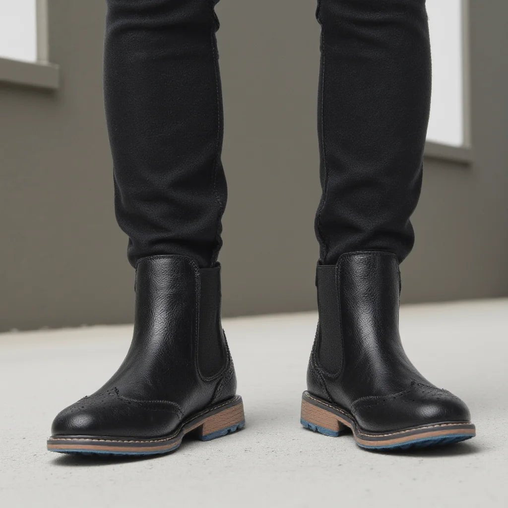 Größe 7–13 Brogue Chelsea Herrenstiefel Klassische Lederstiefel im amerikanischen Stil - flohmarkt-deutschland.shop