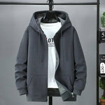 Große Fleece-Strickjacke mit Kapuze für Herren, Herbst und Winter, trendige Modejacke, Übergröße, Kapuzenpullover, 12XL, 10XL, große Herrenbekleidung - flohmarkt-deutschland.shop