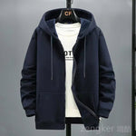 Große Fleece-Strickjacke mit Kapuze für Herren, Herbst und Winter, trendige Modejacke, Übergröße, Kapuzenpullover, 12XL, 10XL, große Herrenbekleidung - flohmarkt-deutschland.shop