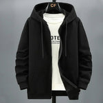 Große Größe Hoodie Männer Kapuze Langarm Sweatshirt Männlich Zip-up Lose Baumwolle Fleece-gefüttert Casual Top Zipper Große fett Plus 10XL 12XL - flohmarkt-deutschland.shop