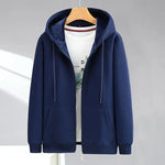 Große Größe Hoodie Männer Kapuze Langarm Sweatshirt Männlich Zip-up Lose Baumwolle Fleece-gefüttert Casual Top Zipper Große fett Plus 10XL 12XL - flohmarkt-deutschland.shop