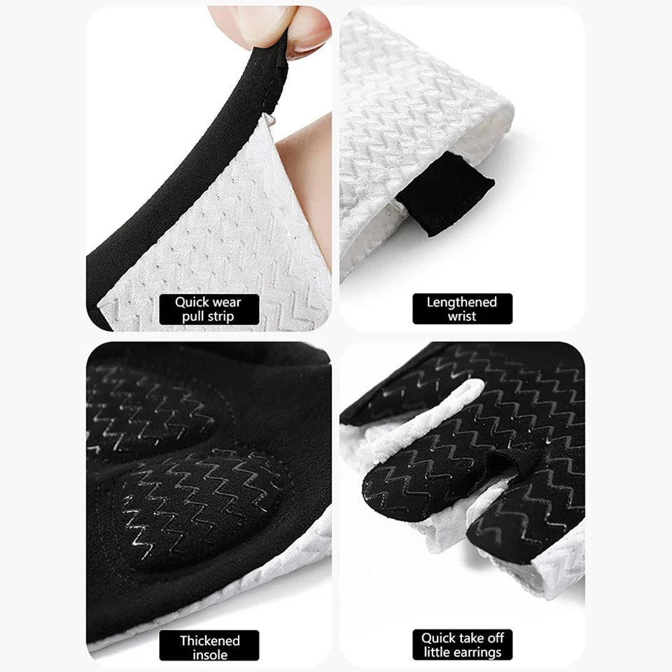GTUBIKE Summer Breathable Half Finger Cycling Gloves Ultralight Road Bike Gloves Anti-Slip Silicone Pad Cooling Sport Gear - flohmarkt-deutschland.shop