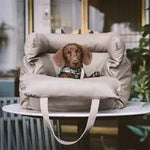 GUANGLIE Auto Hundebett Leder PU - Wasserdicht Abnehmbar Waschbar All Jahreszeiten - flohmarkt-deutschland.shop