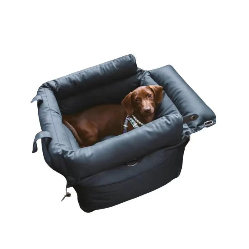 GUANGLIE Auto Hundebett Leder PU - Wasserdicht Abnehmbar Waschbar All Jahreszeiten - flohmarkt-deutschland.shop