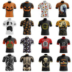 Halloween Skull Cycling Jersey Short Sleeve Men Summer Bike Clothing Road Bicycle Jersey MTB Breathable Cycling Shirt Maillot - flohmarkt-deutschland.shop