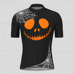 Halloween Skull Cycling Jersey Short Sleeve Men Summer Bike Clothing Road Bicycle Jersey MTB Breathable Cycling Shirt Maillot - flohmarkt-deutschland.shop