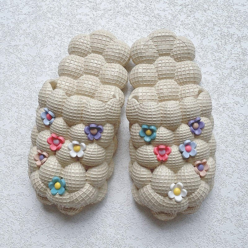 HausGlanz Damen Hausschuhe Dicke Bodensohle - Rutschfeste Sohle Für Sicheren Halt Im Innenbereich - flohmarkt-deutschland.shop