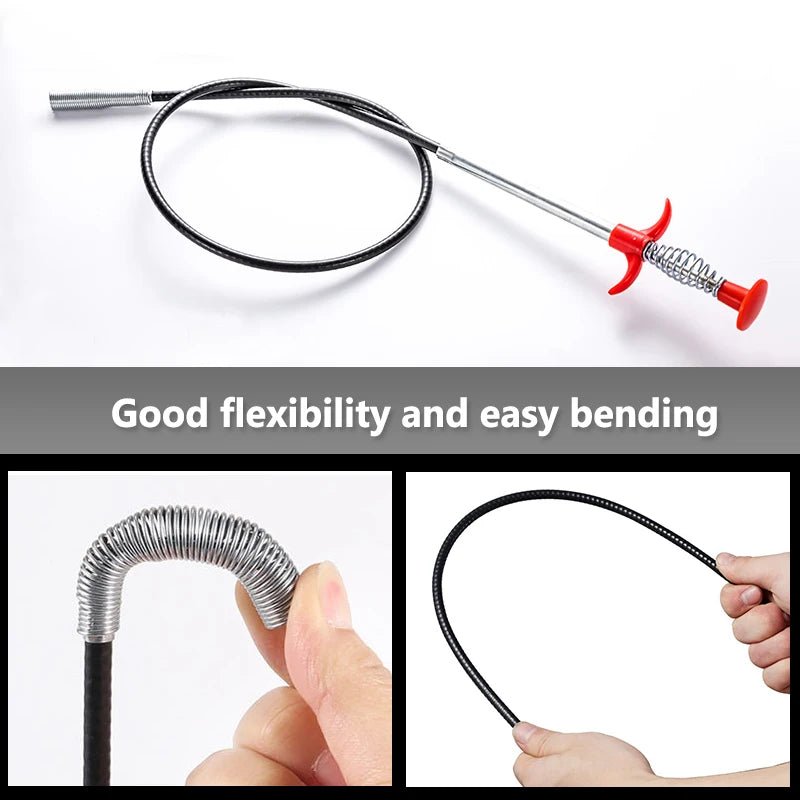 HausMeister Abfluss Spirale 60 cm Robuster Abflussreiniger Küche Verstopfungen Schnell Beseitigen - flohmarkt-deutschland.shop