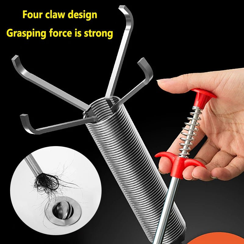 HausMeister Abfluss Spirale 60 cm Robuster Abflussreiniger Küche Verstopfungen Schnell Beseitigen - flohmarkt-deutschland.shop