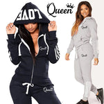 Heiße Damenmode Trainings anzug gestreifte Hoodies und Jogger hosen Damen tägliche Freizeit kleidung - flohmarkt-deutschland.shop