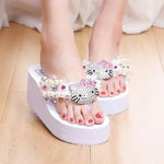 Hello Kitty Kawaii Soft Flip Flop Sandals Y2k Beach Slides Shoes Women Casual Wedge High Heels Platform For Slippers Ladies Gift - flohmarkt-deutschland.shop