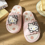 Hello Kitty Slippers Non-Slip Comfortable Cute Cartoon House Shoes for Women Girls Indoor outdoor Bathroom Sanrio Gift wholesale - flohmarkt-deutschland.shop