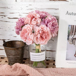 Henan Choice 5-Köpfe Pfingstrose Seidenblumen Hochzeitsstrauß Für Die Braut - Pflegeleicht Und Langlebig Für Hochzeit - flohmarkt-deutschland.shop