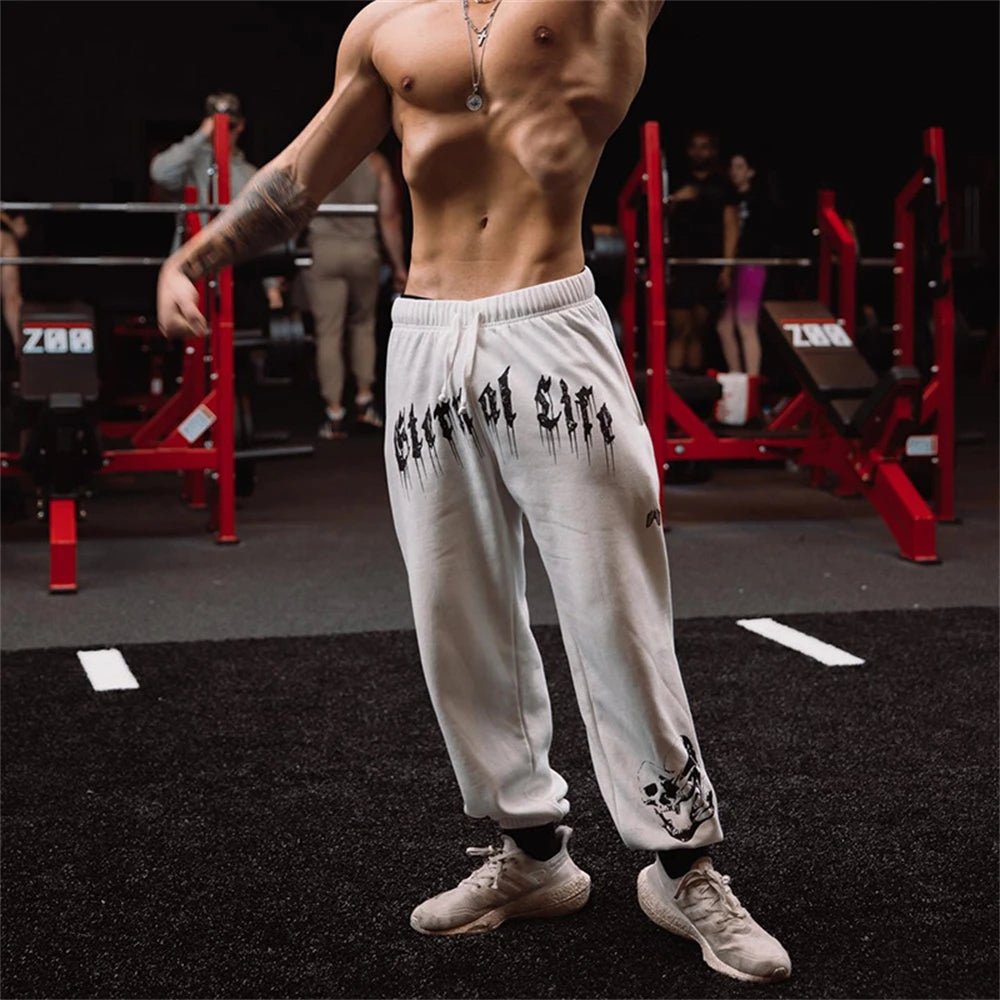 Herbst Frühling Neue Marke Herren Gym Jogger Baumwolle Hosen Streetwear Jogginghose Sport Leggings Hosen Fitness Bodybuilding Böden - flohmarkt-deutschland.shop
